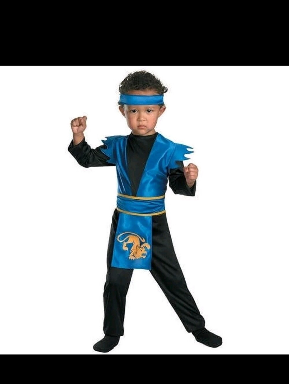 Midnight Ninja Shadow Ninjas Night Fury Disguise Halloween Costume Toddler 3T-4T